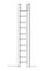 Ladder, step-ladder, structure for climbing up. Continuous line drawing. Vector illustration