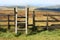 Ladder stile across fence