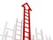 Ladder of success red arrow