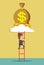 Ladder to a money cloud.