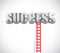 Ladder to success illustration design