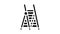 ladder tool glyph icon animation