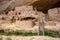 Ladders Connect Levels of the Long House Cliff Dwelling