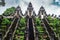 Ladders in Pura Lempuyang Luhur temple on Bali, Indonesia