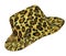 Ladie\'s hat of leopard color