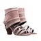 Ladies ankle high summer shoes over white