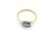 Ladies Antique Three Diamond Gold Ring