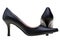 Ladies black high heels shoes isolated