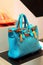 Ladies blue handbag