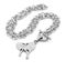 Ladies butterfly necklace - Silver - White gold
