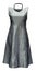 Ladies grey dress, clipping path