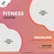 Ladies Gym Banner Template Pink Color theme Design with Two Photo Section.