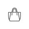 Ladies handbag line icon