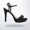 ladies high heel sandal for classy look isolated