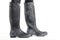 ladies modern black-gray patterned boots