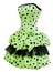 Ladies\' polka dot cocktail dress