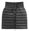 Ladies quilted black skirt, isolated