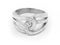 Ladies` Ring Jewelry - Stainless Steel and Zircons