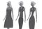 Ladies Sleeveless Dress Fashion Vector Illustration