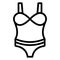 Ladies swimfit, ladies undergarments Vector Icon which can easily edit