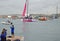 The Ladies Team SCA Leaving Alicante Harbour For The Volvo Ocean Race