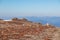 Ladinger Spitze - Directional path mark with Austrian flag on rock near Ladinger Spitze, Saualpe, Carinthia, Austria, Europe