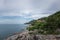 Ladkoh View Point by the sea, big rocky beach with beautiful beachfront villas in Chaweng, Koh Samui, Thailand