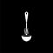 Ladle icon isolated on dark background