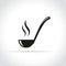 Ladle icon on white background