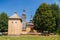 Ladomirova in Slovakia. Wooden church built in 1742.