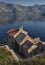 Lady of Angels small church in the Adriatic sea in bay of Kotor.