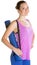 Lady Carrying Yoga Mat