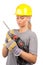 Lady construction worker