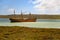 Lady Elizabeth shipwreck at the east end of Stanley Harbour, Falkland Islands