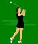 Lady golfer