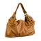 Lady handbag in brown color isolated