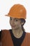 Lady hardhat worker