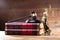 Lady Justice Near Gavel Over Law Book