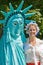 Lady Liberty and Betsy Ross impressionists.