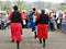 Lady Morris dancers, Ashover, Derbyshire, UK