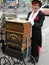 Lady Organ Player in Berlin