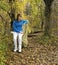 Lady Resting On Trail