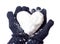 Lady\'s glove and snow heart