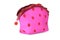 Lady\'s pink clutch bag