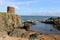 Lady Tower and Bass Rock, Firth of Forth, Fife