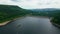 Ladybower Reservoir at Peak District National Park - aerial view - travel photography