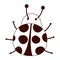 Ladybug animal insect cartoon isolated design white background line style