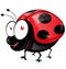 Ladybug cartoon isolated