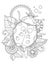 Ladybug coloring book vector illustration