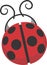 Ladybug design clip art